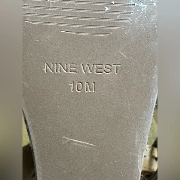 Nine West Teal and Leopard Print Wedge Shoes - Picture 5 of 6